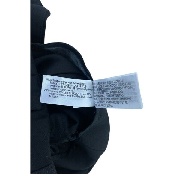 Zara Womens High Waisted Pants Trousers Ankle S Black 9490/590 NWT no belt - Picture 9 of 15